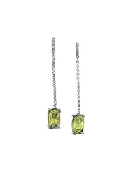 Ann Harrington Jewelry 14k White Gold 8x5 mm Oval Cut Genuine Peridot Earrings