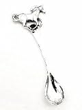 Unusual Running HORSE Sterling Silver Salt Spoon