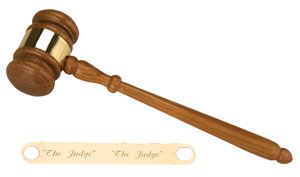 The Judge Wood Gavel By Chass