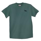 Unisex Labrador Black Green Tee Shirt