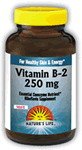 Nature's Life Vitamin B2 100 Tabs 250 mg ( For Healthy Skin & Energy )