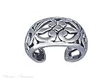 Sterling Silver Nonpiercing Graduated Filigree Ear Cuff