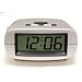 Talking LCD Alarm Clock Digital Sound Silver/Black