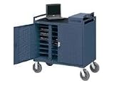 Bretford 24 Unit Notebook Cart - Notebook storage cart - topaz blue