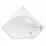 American Standard 2664.202 Scala Corner Bathtub, LHO, White