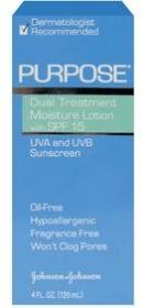 Purpose Dual Treatment Moisture Lotion, SPF-15, 4-Ounce Pump Bottle