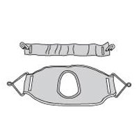 Drive Medical 13226D Dacron 2-Piece Commode Slings Seat & Back