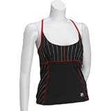 Fila Collezione Cami Tank (COLOR: Black/Red, SIZE:Large)
