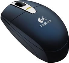 Logicool V-200BL V200 コードレスノートブックマウス ダークブルー