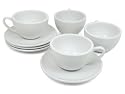 Konitz K103 Coffee Bar Cappuccino Cups and Saucers Set of 4