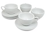 Konitz K103 Coffee Bar Cappuccino Cups and Saucers Set of 4