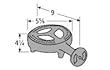Cast Iron Turkey Fryer Ring Burner with Air Shutter
