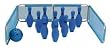 Bowling Backstop-PINS,BLU Ball - Set