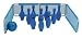 Bowling Backstop-PINS,BLU Ball - Set