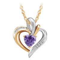 heart necklace pendant,diamond necklace pendant,amethyst necklace pendant