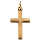 14K Yellow Gold Cross Pendant