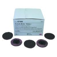 3in. Medium Scotch Brite Roloc Surface Conditioning Discs 25 Box by 3M