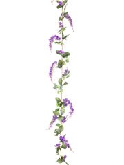 Club Pack of 12 Artificial Orchid Mini Wisteria Silk Flower Garlands 6'