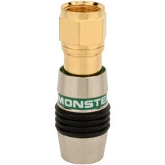 Monster Cable 126162 Quicklock RG6Q F-pin Connector