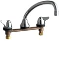 Tools & Hardware : Chicago Faucets 1888-CP Deck Mounted Fitting for Stainless Steel Sink
