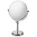 Mirror Image 81775 Classic Adjustable Vanity Mirror with Brushed Nickel Frame, 7.75-Inch