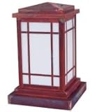 Arroyo Craftsman AVC-8-F-RB Avenue 1 Light Outdoor Pier Lamp in Rustic Brown with Frosted glass
