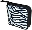 CD/DVD Wallet/Holder Faux Zebra Fur Holds 24 each