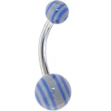 DETROIT STRIPE Belly Button Ring