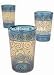 Moroccan Tea Glasses Blue Smara (Set of 6)