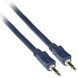 Impact Acoustics Velocity - Audio cable - 27 AWG - mini-phone mono 3.5 mm (M) - mini-phone mono 3.5 mm (M) - 25 ft - shielded - blue
