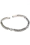 14K white gold and 4 diamond bracelet