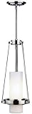 27th Street Contemporary Satin Nickel Mini Pendant Light - 9 inches wide