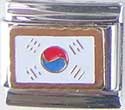 Clearly Charming South Korea Flag Italian Charm