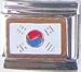 Clearly Charming South Korea Flag Italian Charm