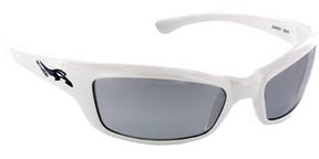 Click here to buy Arnette White 4037 Sunglasses with Grey Mirror Silver Faded Lens.