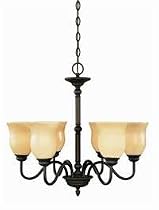 World Imports 5446-99 Saxon 6 Lights CHANDELIER, Wrought Iron