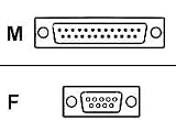 Belkin At Serial Modem DB9F/DB25M Premium Gold - 10ft