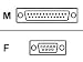 Belkin At Serial Modem DB9F/DB25M Premium Gold - 10ft
