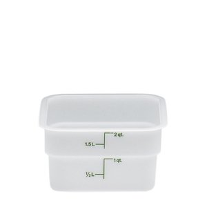CONTAINER SQUARE WH 2 QT, EA, 11-0267 CAMBRO MANUFACTURING CO FOOD STORAGE