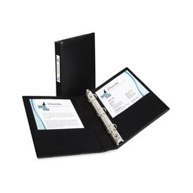 Durable EZTurn Ring Reference Binder 81/2 x 51/2 1 Capacity Black