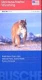  : Strassenkarte USA: Montana / Idaho / Wyoming 1 : 975 000. Stra&szlig;enkarte: Road Map & Town Index. National Parks. Scenic Roads. Points of Interest (Busche Map)