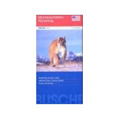 Strassenkarte USA: Montana / Idaho / Wyoming 1 : 975 000. Stra�enkarte: Road Map & Town Index. National Parks. Scenic Roads. Points of Interest