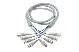 Deluxe Multi-Coaxial Cable, 4 BNC Male / Male, 25.0 ft, # Coax: 4