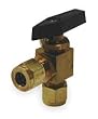 Industrial Grade 1WMV4 Ball Valve, Two Piece, 1/2 In, Brass Body