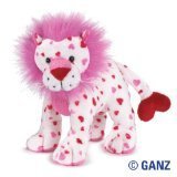 Webkinz Love Lion + Webkinz Bookmark - New with Sealed Tag and Unused Code