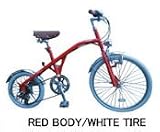 【レッド/ホワイト】 CALIFORNIAN NEW RETRO BIKE 24×16inch /カリフォルニアン ニューレトロバイク 24×16インチ