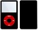 Red Wheel Design Skin Decal Sticker for Apple iPod video 30GB/ 60GB/ 80GB Player