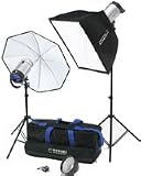 Hensel Integra Pro Super Size Kit with Three Integra Pro 500 Monolights & Accessories, 1,500 Total watt Seconds.