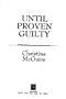 Until Proven Guilty
