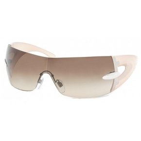 Click here to buy Bulgari 8025 'u2 Bono' Ivory Frame Brown Gradient Lens Rimless Sunglasses by Bulgari.